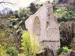 Stage 4 from Narni to San Gemini. Augustus Bridge to see on the pilgrimage of the Franciscan Proto-martyrs Italy